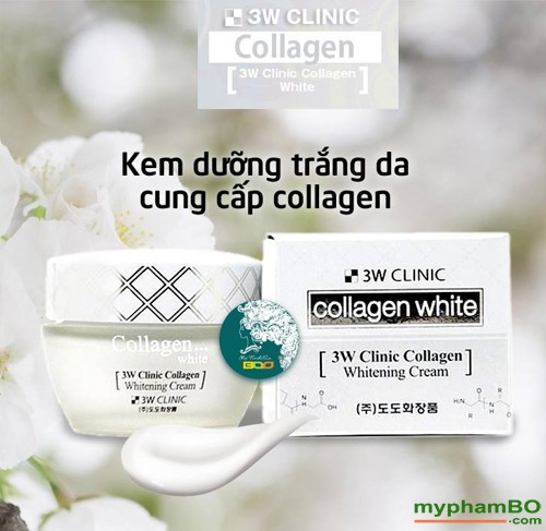 Kem duong trang da 3W Clinic Collagen Whitening Cream (1)