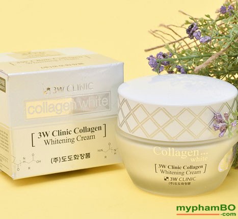 Kem duong trang da 3W Clinic Collagen Whitening Cream (3)