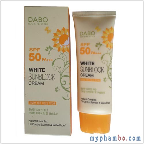 Kem Chống Nắng DABO White Sunblock Cream SPF50