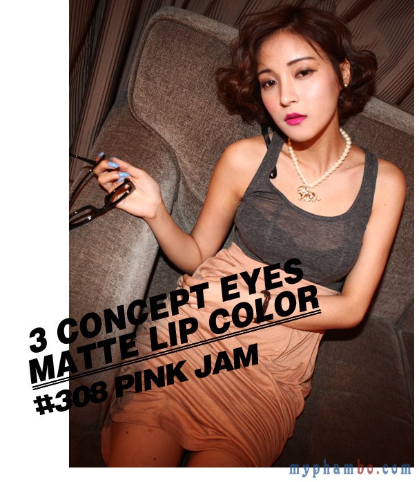 3 Concept Eyes Lip Color #308 Pink Jam