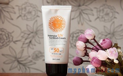 Kem chong nang 3w Clinic Intensive UV Sunblock Cream SPF 50 Pa (3)