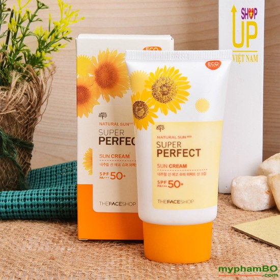 Kem Chng Nng The Face Shop Natural Sun Eco SUPER PERFECT Sun Cream 50 SPFFPS PA (3)