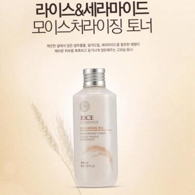Nuoc hoa hong gao Rice ceramide moisture toner – The face shop (1)