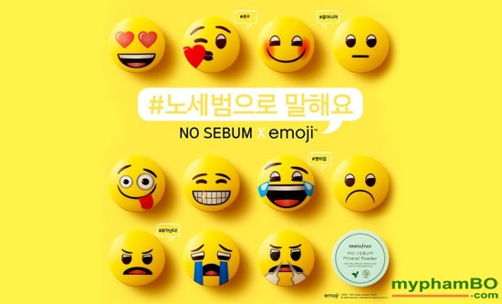 Phn Ph Kim Du Innisfree No Sebum Emoji - Hàn quc - Mineral Powder Emoji Limited Edition (2)