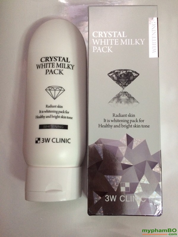Kem kich trang 3w clinic crystal white milky pack - Han Quoc (4)