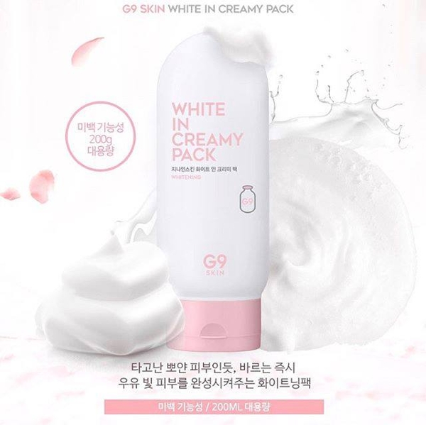 Mat na u trang G9SKIN White In Creamy Pack 200 ml (9)