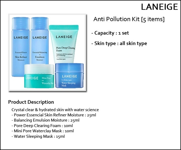 Bo duong da Laneige Anti Pollution Care Trial Kit 5 san pham (4)