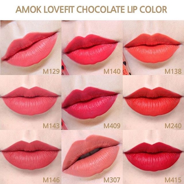 Son Kem Amok Lovefit Chocolate Perfect Velvet Lip Color (9)