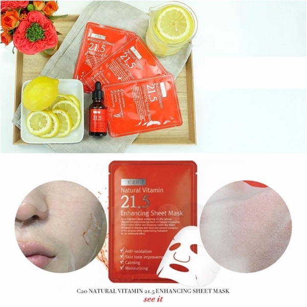 Mat Na Giay OST Natural Vitamin 21.5 - Enhancing Sheet Mask (10)
