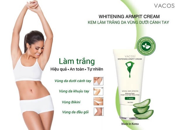 Kem tri tham nach Vacosi whitening armpit cream - Han quoc (5)