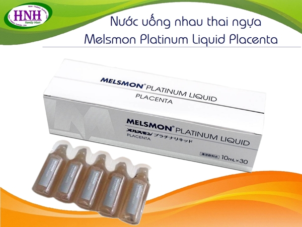 Nuoc uong nhau thai ngua Melsmon Platinum Liquid Placenta - Nhat Ban (1)