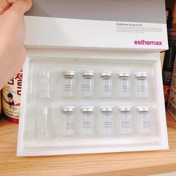 Quy cách Bộ serum truyền trắng Esthemax Glutathione 551 - Hàn quốc