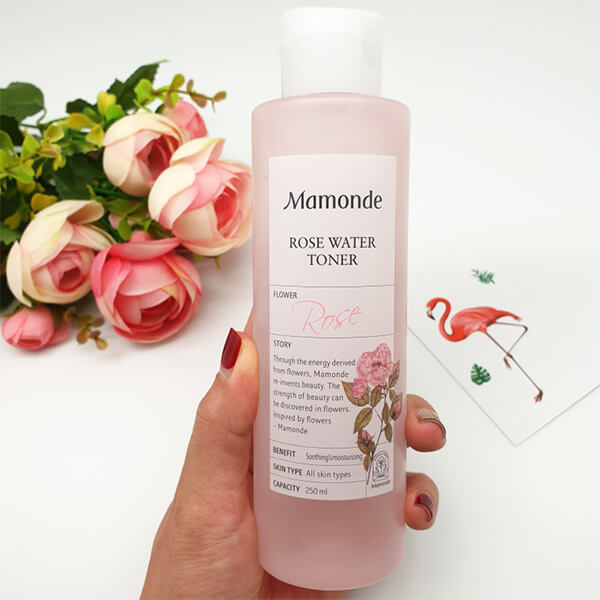 Quy cách Set nước hoa hồng Mamonde rose water toner 250ml + túi 250ml