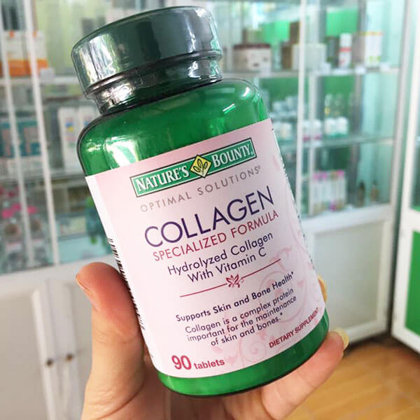 quy cách Viên uống bổ sung Collagen With Vitamin C của nga