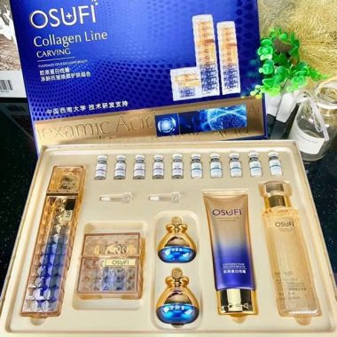 Bộ mỹ phẩm Osufi Collagen Line cao cấp dưỡng trắng giảm nám, tàn nhang